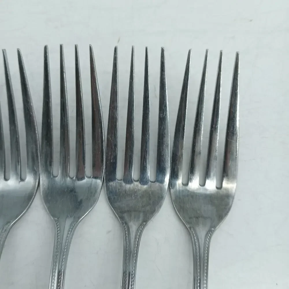 6X DF TOWLE Supreme STUART Shell Stainless Dinner Forks